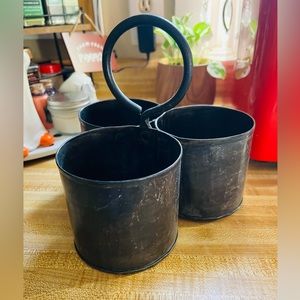 Antique Silverware Metal Holder